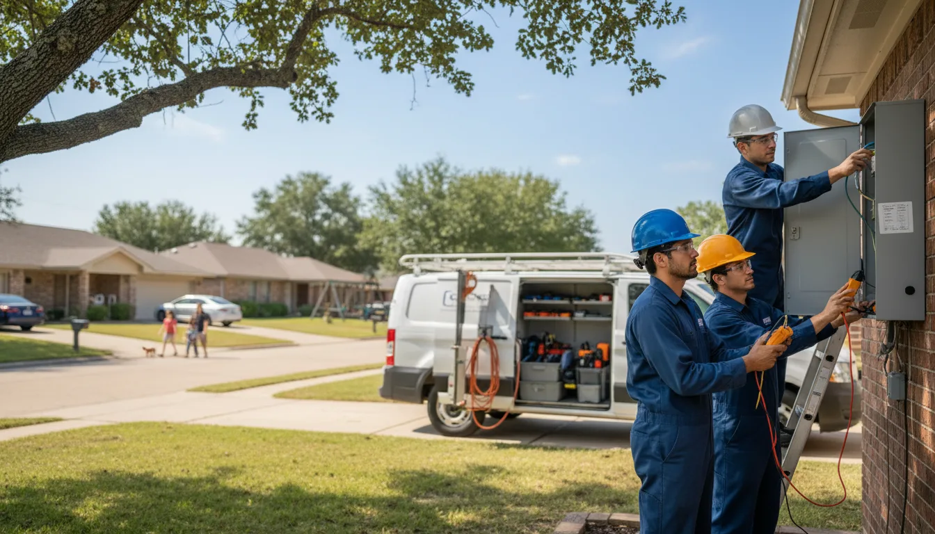 Certified electrician providing emergency electrical services in Koppel, PA
